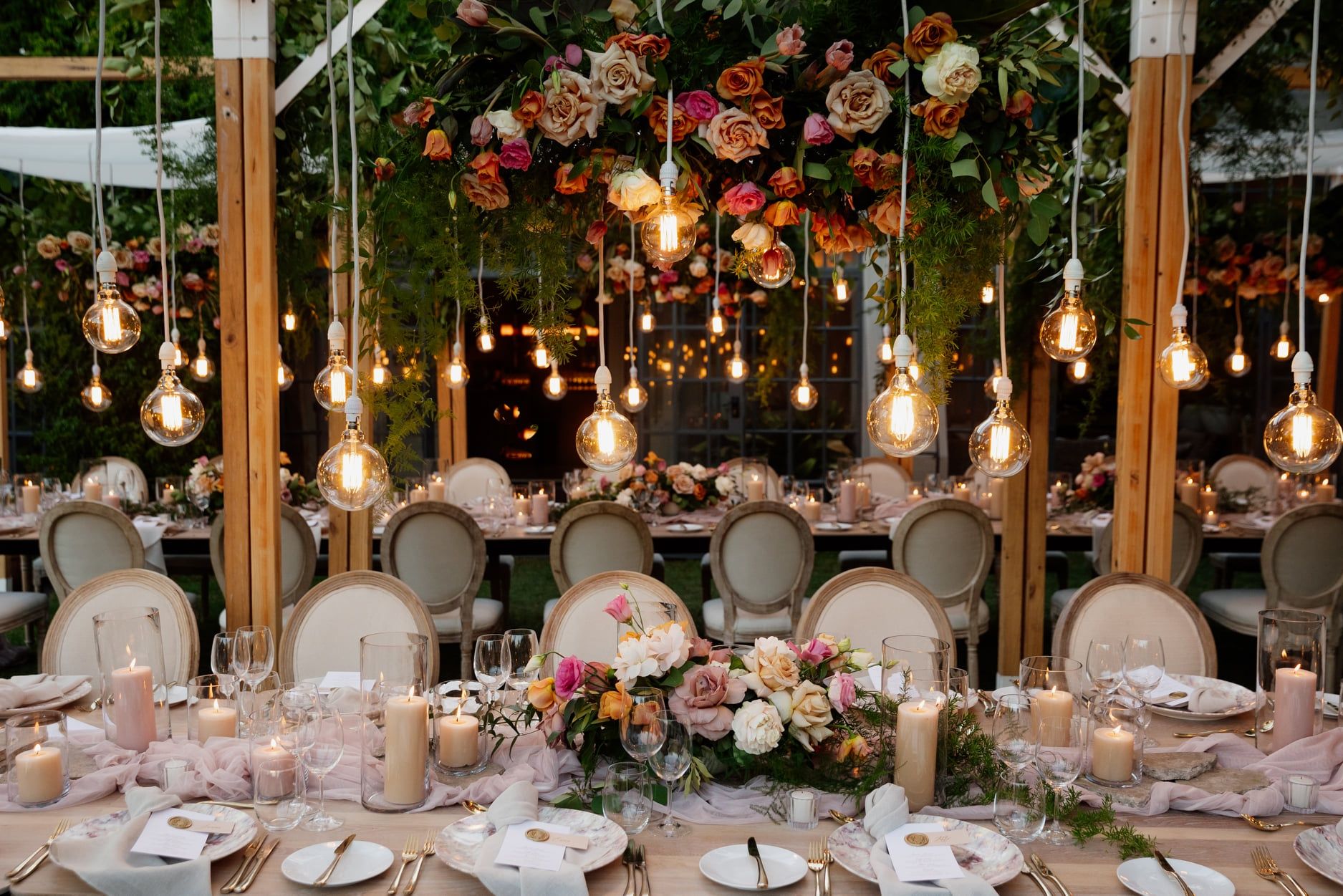 5/20 Floral Garland Centerpieces