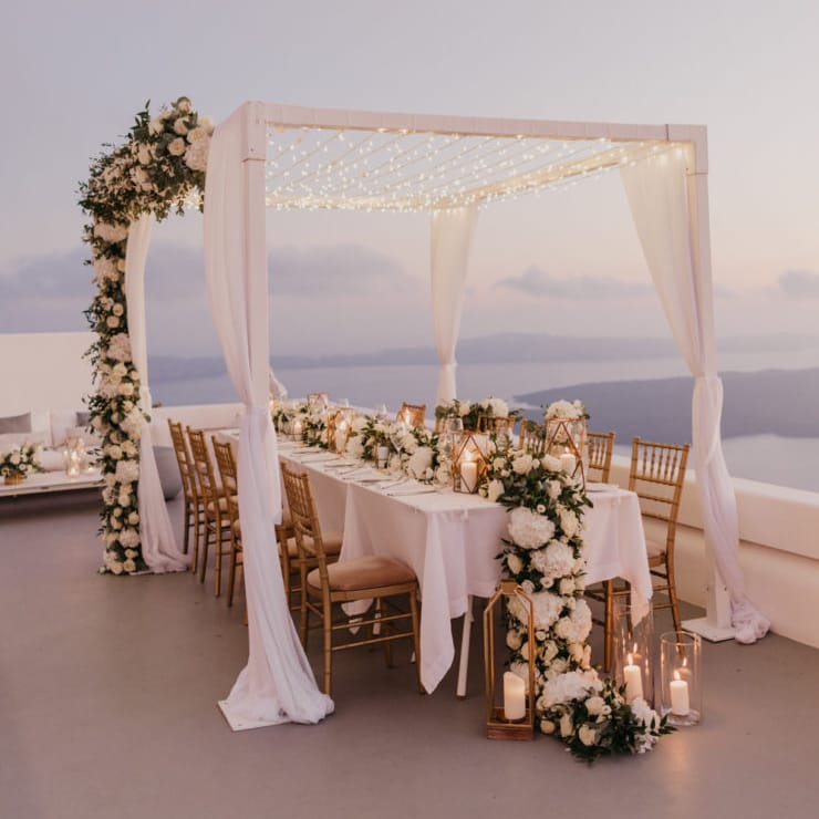 5/20 Floral Garland Centerpieces