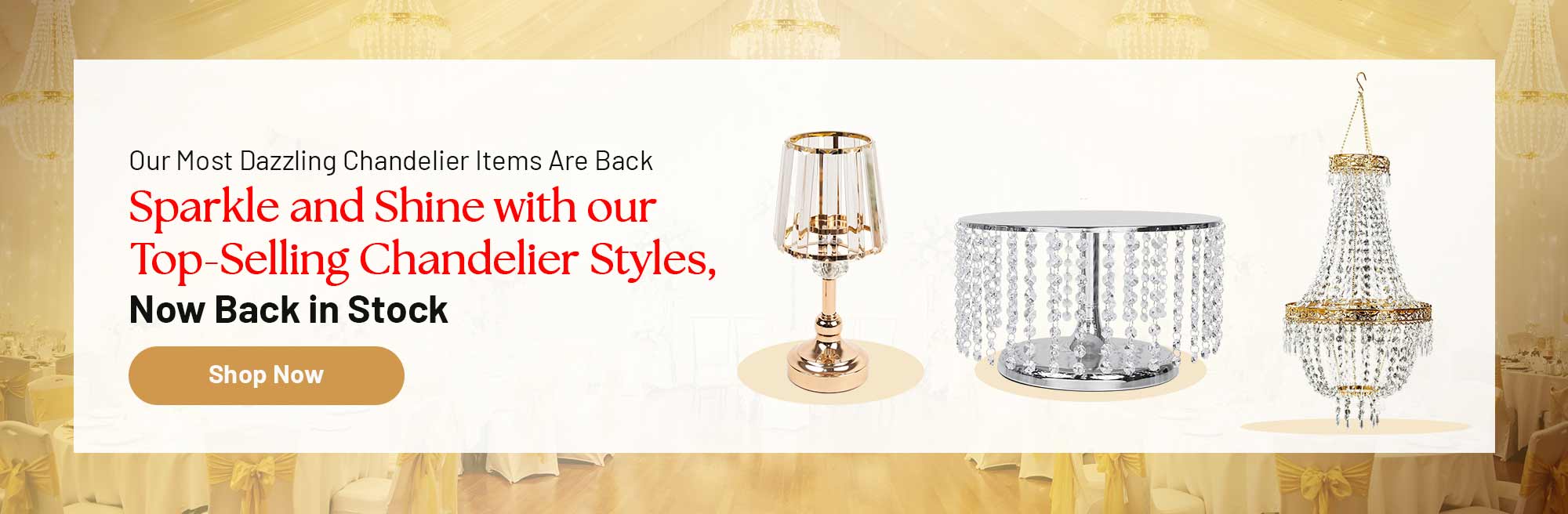 Our Most Dazzling Chandelier Items Are Back
Sparkle and shine with our top-selling chandelier styles
Shop Now