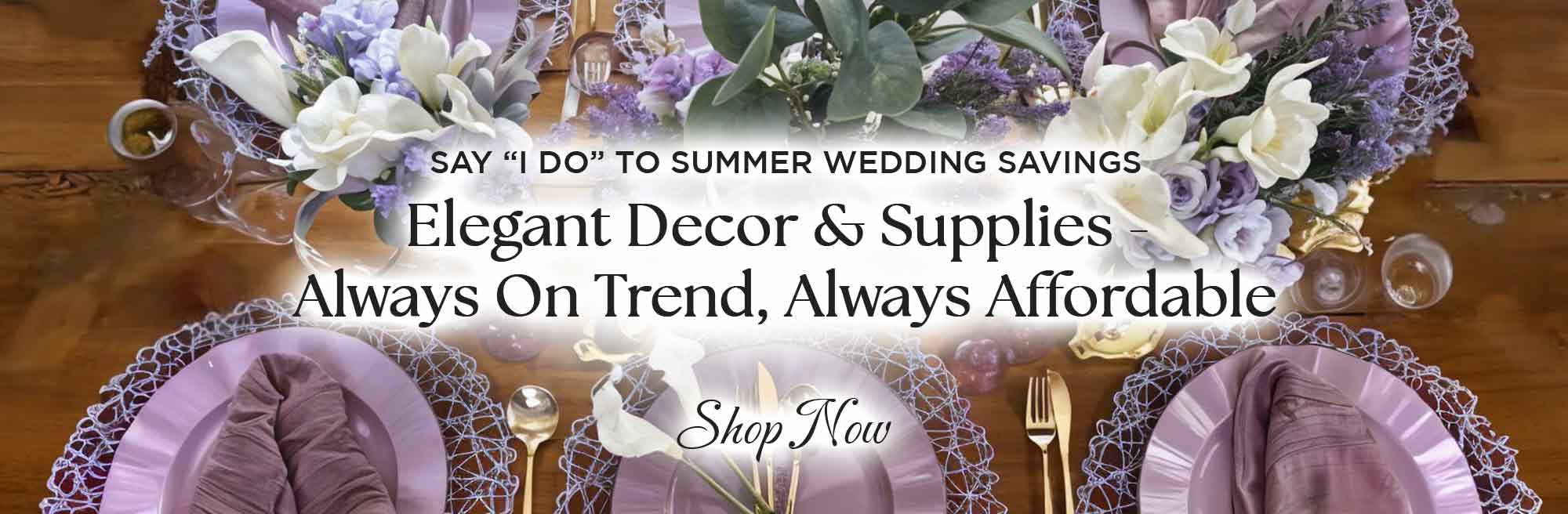 Summer Wedding Supplies