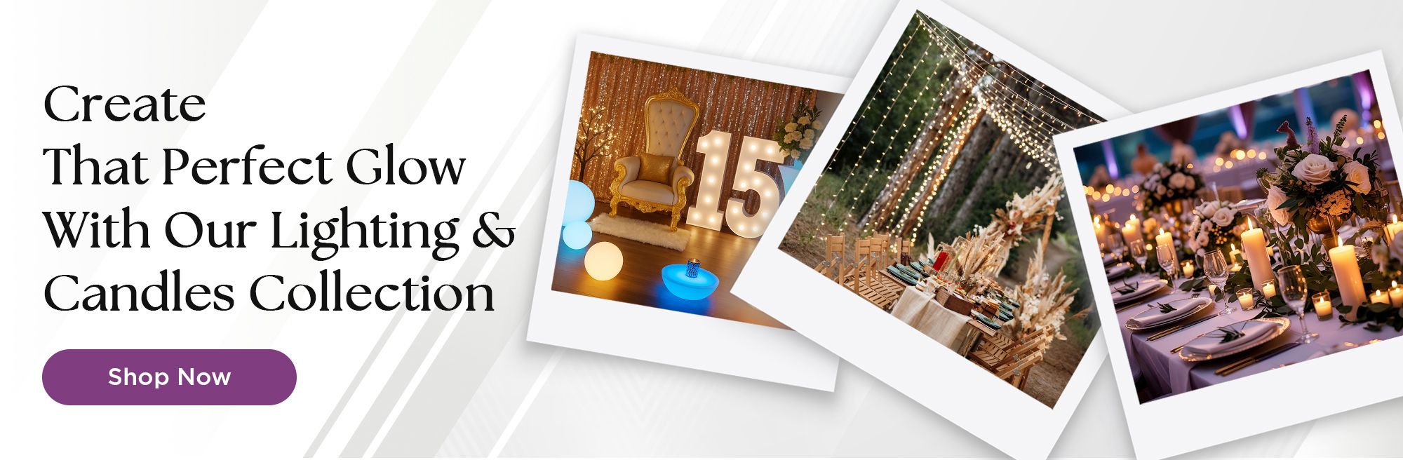 Create That Perfect Glow With Our Lighting & Candles Collection
Shop Now