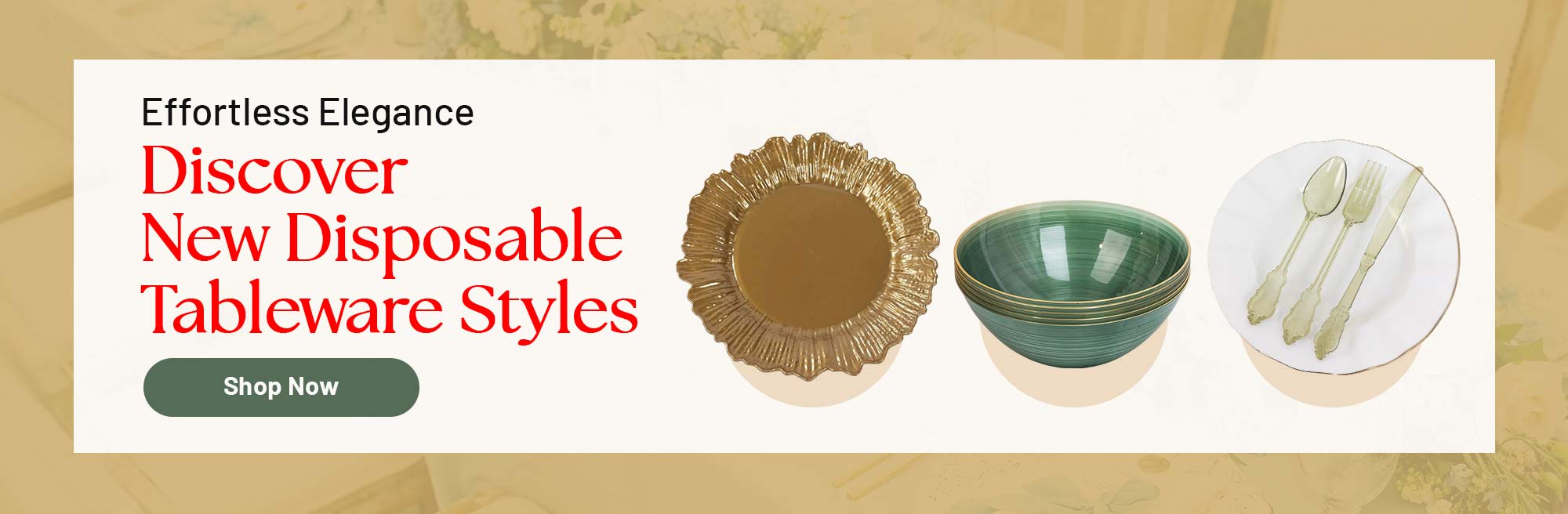 Effortless Elegance: Discover New Disposable Tableware Styles